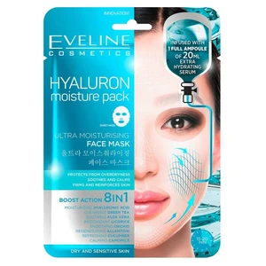 EVELINE Hyaluron Ultra hydratační pleťová textilní maska 20 ml