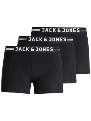 3PACK Mens Boxers Jack and Jones black