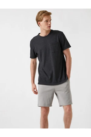 Koton Oversized Basic T-Shirt with Pockets