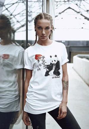 Ladies Go Slow Tee White