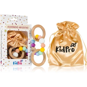 KidPro Teether & Rattle Fruit Mix kousátko s chrastítkem Rainbow 1 ks