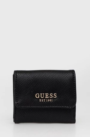 Peňaženka Guess LAUREL dámsky, čierna farba, SWZG85 00440