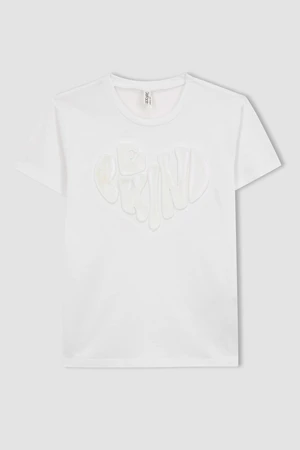 DEFACTO Girl Regular Fit Short Sleeve T-Shirt