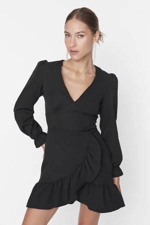 Trendyol Black Evening Dress With Sleeve Detailed