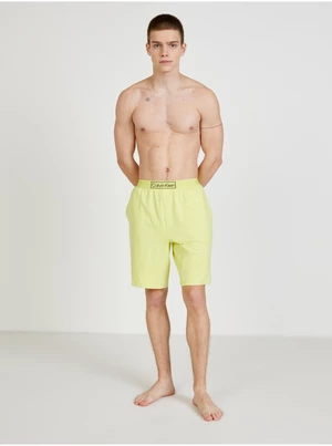 Žluté pánské kraťasy Calvin Klein Underwear - Pánské