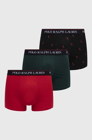 Boxerky Polo Ralph Lauren 3-pack pánské, černá barva, 714830299