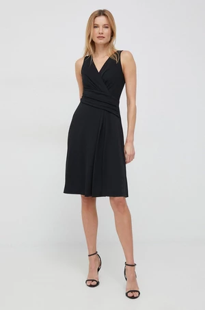 Šaty Lauren Ralph Lauren černá barva, mini, 250865006