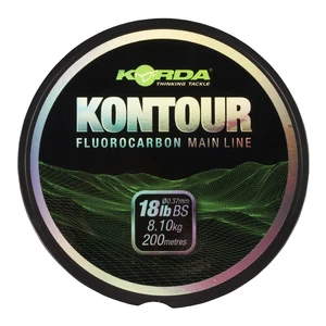 Korda vlasec kontour fluorocarbon 200 m číry-priemer 0,37 mm / nosnosť 8,1 kg