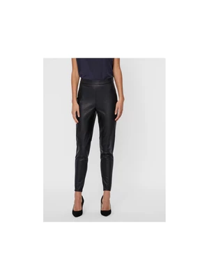 Black leather leggings VERO MODA Janni