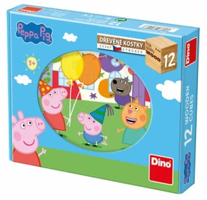 Dřevěné kostky Peppa Pig