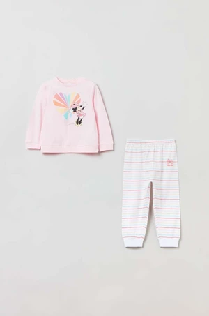 Dětské pyžamo OVS růžová barva, s potiskem