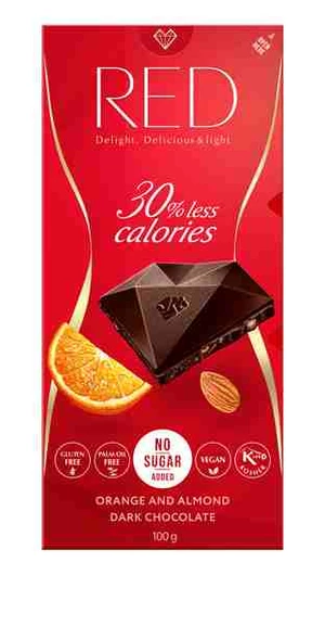RED Horká čokoláda pomaranč a mandle
