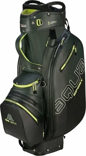 Big Max Aqua Sport 4 Forest Green/Black/Lime Geanta pentru golf