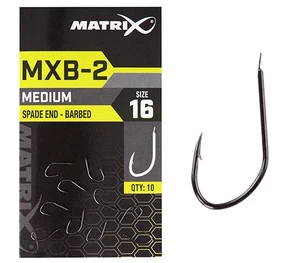 Matrix háčiky mxb-2 barbed spade end black nickel 10 ks - 20