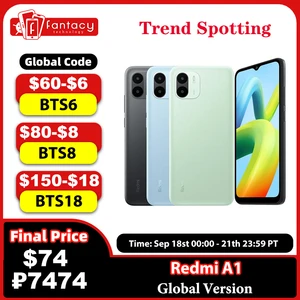 Global Version Xiaomi Redmi A1 A 1 2GB RAM 32GB ROM MTK Helio A22 8MP Camera 5000mAh Battery