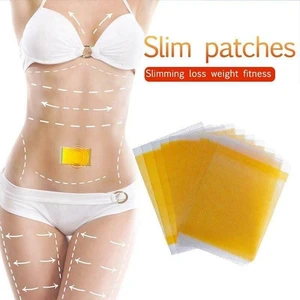 10PCS Slimming Patch Fast Burning Fat Lose Weight Detox Sticker Dampness-Evil Removal Improve Stomach Yellow Weight Loss Patch
