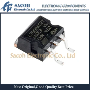 New Original 10Pcs L7808ACD2T-TR L7808ACD2T L7808AC2T L7808CD2T L7808C2T TO-263 Precision 1A 8V Regulators
