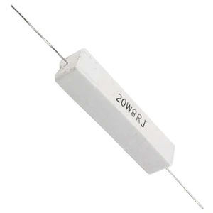 4 Pcs Wire Wound Ceramic Cement Resistor 8 Ohm 20W 5%