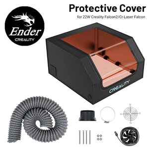 Creality Laser Engraver Enclosure Fireproof and Dustproof Protective Cover 700x720x400mm with Exhaust Fan and Pipe Fits