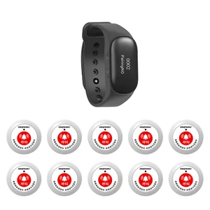 JIANTAO 860 Watch Receiver 2/3 Watch withCall Button Wireless Waiter Calling System Restaurant Pager Buzzer For Cafe Bar Clinic