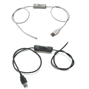 1M 5V USB Switch Button Extension Cable 22AWG Connector