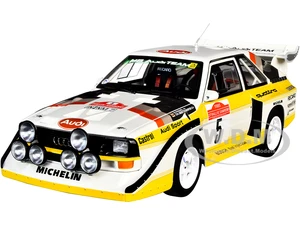 Audi Quattro S1 5 W. Roehrl - Ch. Geistdoerfer Winner Rally San Remo (1985) 1/18 Model Car by Autoart