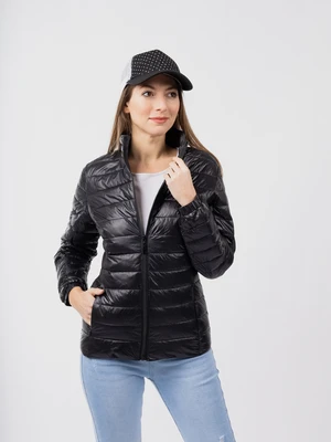 Women's quilted jacket GLANO - black