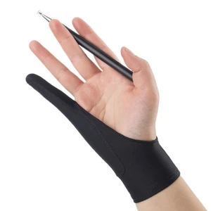 Pink Touchscreen Stylus Anti-fouling Anti-Scratch Two Finger Glove Tablet Drawing Glove Painting Glove Screen Glove