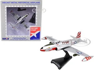 Lockheed F-80 Shooting Star Fighter Aircraft "Evil Eye Fleagle - Miss Barbara Ann" United States Air Force 1/96 Diecast Model Airplane by Postage Sta