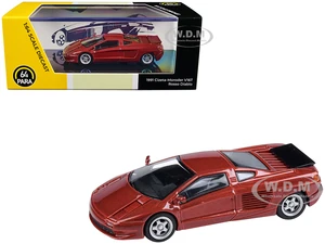 1991 Cizeta V16T Rosso Diablo Red Metallic 1/64 Diecast Model Car by Paragon Models