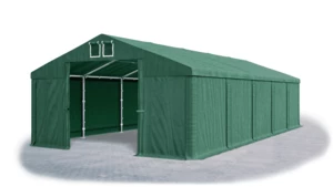 Garážový stan 6x8x3m střecha PVC 560g/m2 boky PVC 500g/m2 konstrukce ZIMA Zelená Zelená Zelené,Garážový stan 6x8x3m střecha PVC 560g/m2 boky PVC 500g/