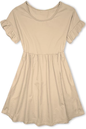 A-Linien-Kleid Beige