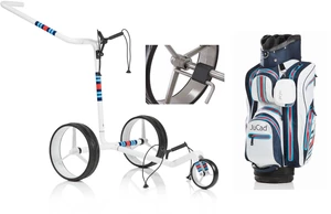 Jucad Carbon 3-Wheel Deluxe SET White Pushtrolley