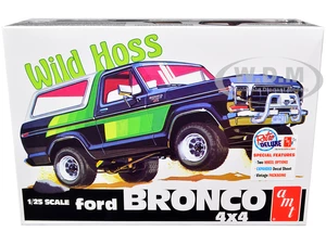 Skill 2 Model Kit Ford Bronco 4X4 "Wild Hoss" 1/25 Scale Model by AMT