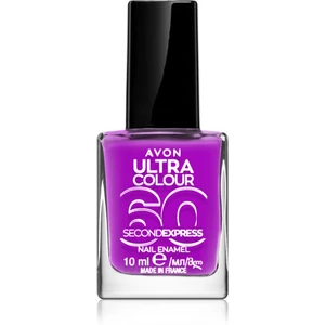 Avon Ultra Colour 60 Second Express rychleschnoucí lak na nehty odstín Ultraviolet 10 ml