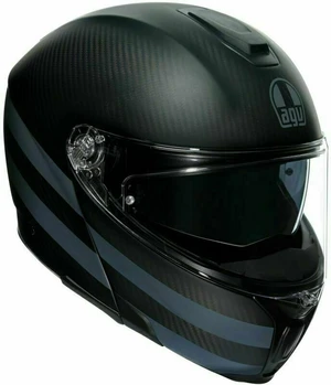 AGV Sportmodular Dark Refractive Carbon/Black XXS Casco