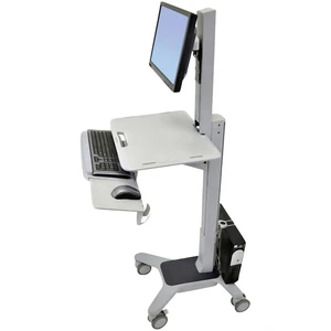Ergotron WorkFit-C 1-násobný pojazdný držiak na monuitoru 25,4 cm (10") - 55,9 cm (22") výškovo nastaviteľný, odkladacie