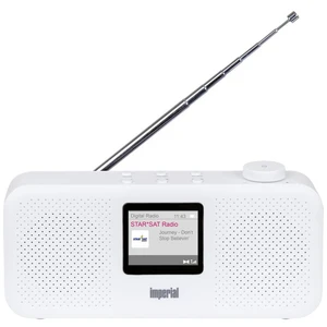 Imperial DABMAN 16 stolný rádio DAB+, FM AUX, DAB+, UKW  funkcia alarmu biela