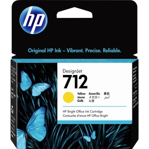 HP Ink cartridge 712 originál Single žltá 3ED69A