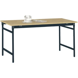 Manuflex BB3025.7016 Odkladací stolík BASIS stacionárny s doskou z multiplexu v antracitovej farbe RAL 7016, š xhxv: 100