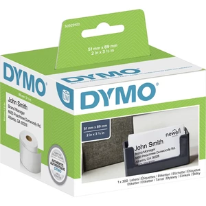DYMO etikety v roli  S0929100 S0929100 89 x 51 mm papier  biela 300 ks nelepí etikety časové, vizitky