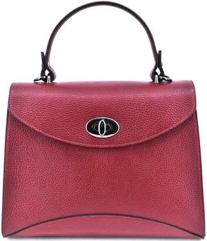 Dámská luxusní kožená kabelka Arteddy - tmavě červená
