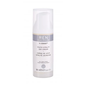 REN Clean Skincare V-Cense Youth Vitality 50 ml denný pleťový krém na veľmi suchú pleť; na dehydratovanu pleť; proti vráskam