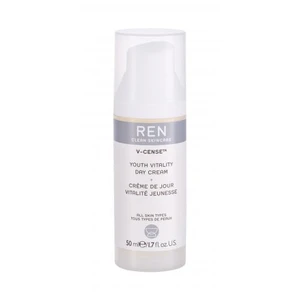 REN Clean Skincare V-Cense Youth Vitality 50 ml denný pleťový krém na veľmi suchú pleť; na dehydratovanu pleť; proti vráskam