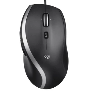 Myš Logitech M500s (910-005784) čierna kancelárska myš • optický senzor s rozlíšením 400 – 4 000 DPI • 7 tlačidiel • profilovaný tvar • mäkké pogumova