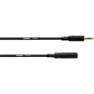 Cordial CFS 5 WY audio predlžovací kábel [1x jack zástrčka 3,5 mm - 1x jack zásuvka 3,5 mm] 5.00 m čierna