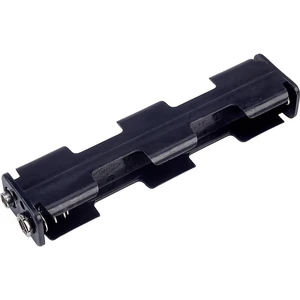 TRU COMPONENTS BH342-1B batériový držák 4x mignon (AA) tlačidlové pripojenie