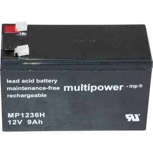 multipower PB-12-9-6,35 MP1236H olovený akumulátor 12 V 9 Ah olovený so skleneným rúnom (š x v x h) 151 x 102 x 65 mm pl