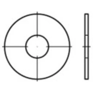 podložky k blatníku 8.4 mm 20 mm   ocel glavanizované zinkom 200 ks TOOLCRAFT  159275
