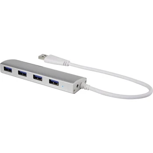 USB 3.0 hub Renkforce 4 porty, 35 mm, hliník